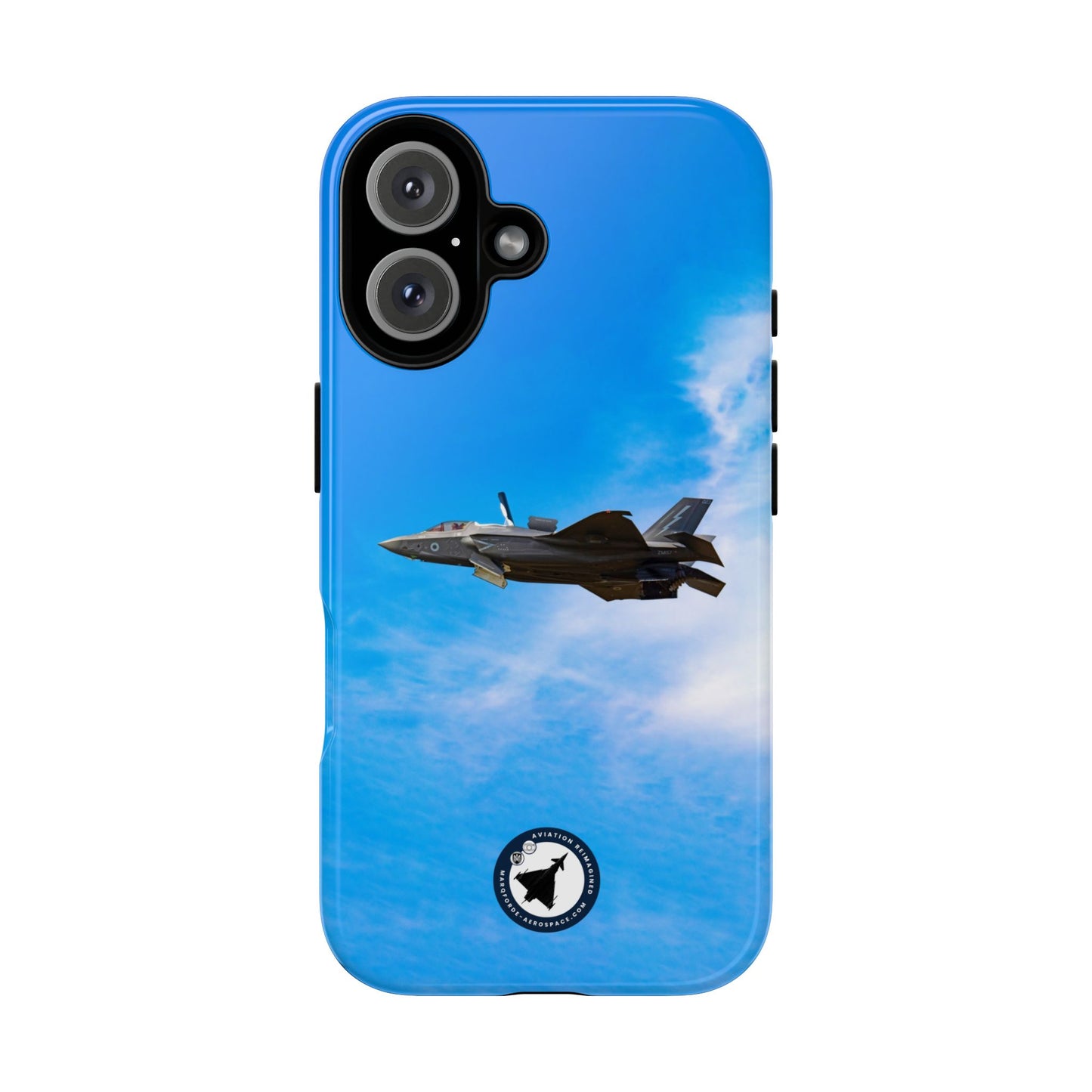 RAF F-35B Lightning hovering at RIAT aviation photo iPhone tough phone case – view 5