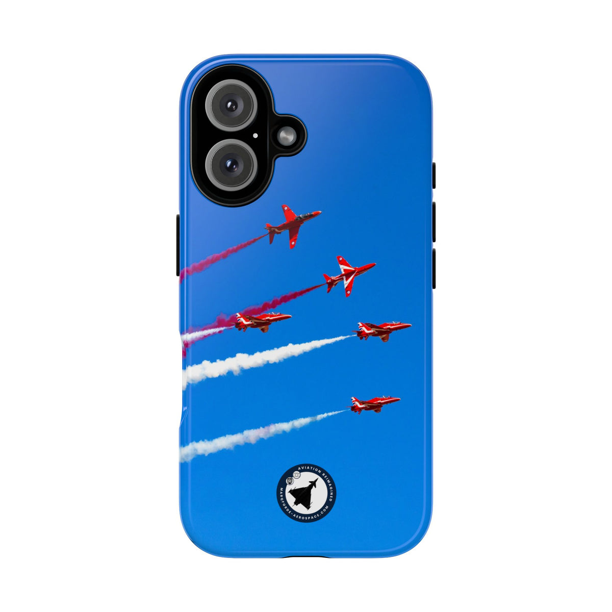 Red Arrows Hawk jets display aviation photo iPhone tough phone case – view 5