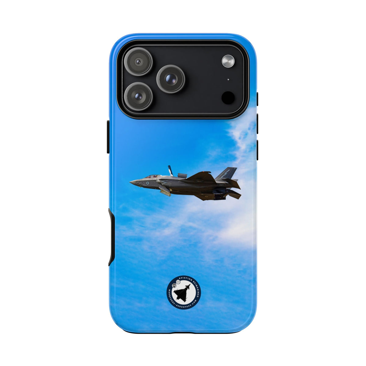 RAF F-35B Lightning hovering at RIAT aviation photo iPhone tough phone case – view 7