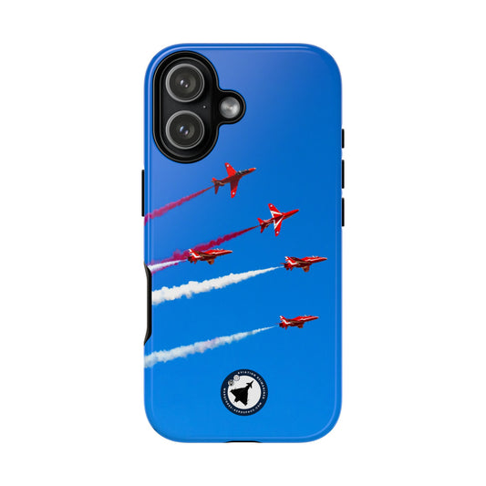 Red Arrows Hawk jets display aviation photo iPhone tough phone case