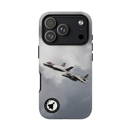 RAF F-35B and Spanish Navy Harrier in formation aviation photo iPhone tough phone case – view 51