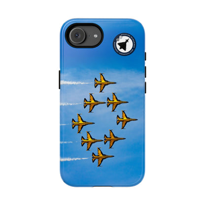 Black Eagles T-50B jets in eight-ship formation aviation photo iPhone tough phone case – view 49