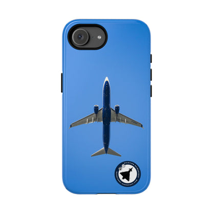Ryanair Boeing 737-800 underside, directly overhead aviation photo iPhone tough phone case – view 57
