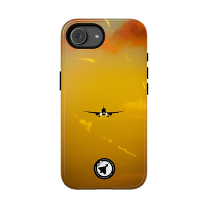 Aer Lingus A321neo on final approach, gold sky aviation photo iPhone tough phone case – view 70
