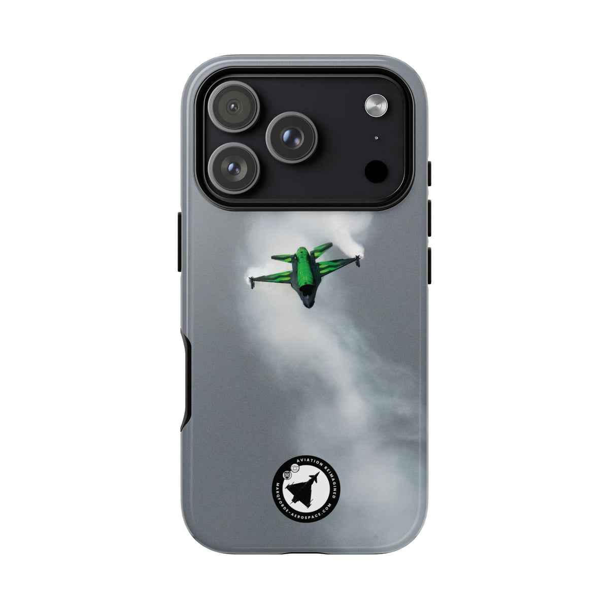 Belgian F-16 Dream Viper head-on in vapour cloud aviation photo iPhone tough phone case – view 33