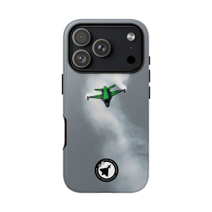 Belgian F-16 Dream Viper head-on in vapour cloud aviation photo iPhone tough phone case – view 33