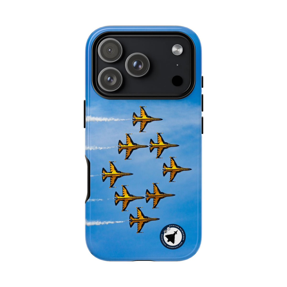 Black Eagles T-50B jets in eight-ship formation aviation photo iPhone tough phone case – view 50