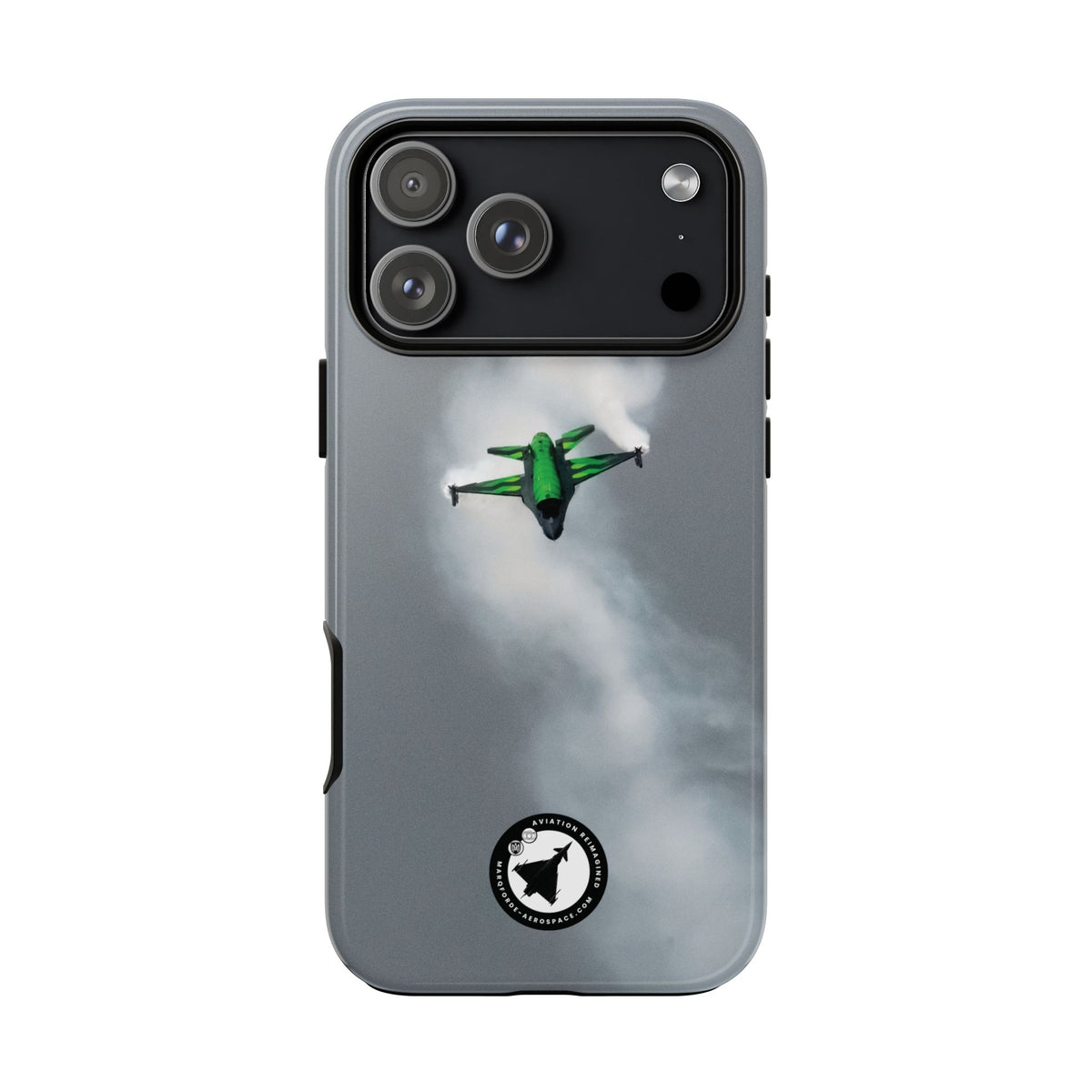 Belgian F-16 Dream Viper head-on in vapour cloud aviation photo iPhone tough phone case – view 34