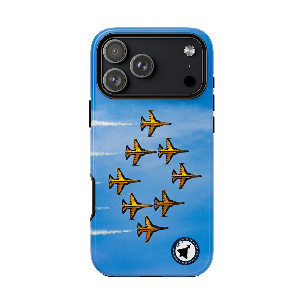 Black Eagles T-50B jets in eight-ship formation aviation photo iPhone tough phone case – view 51