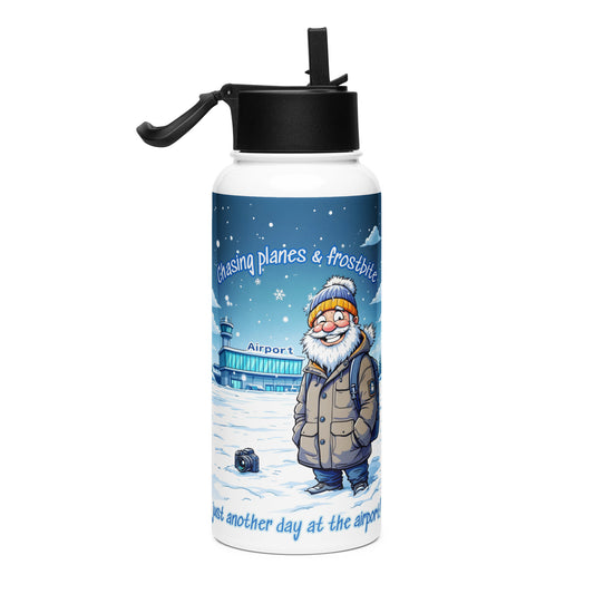 Chasing Frostbite Planespotter Bottle – Aviation-Themed Stainless Steel Bottle