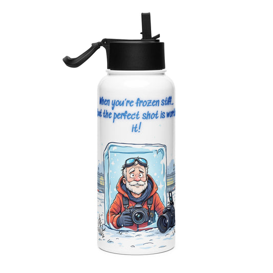 Frozen Stiff Photographer Bottle – Stainless Steel Insulated Aviation Bottle