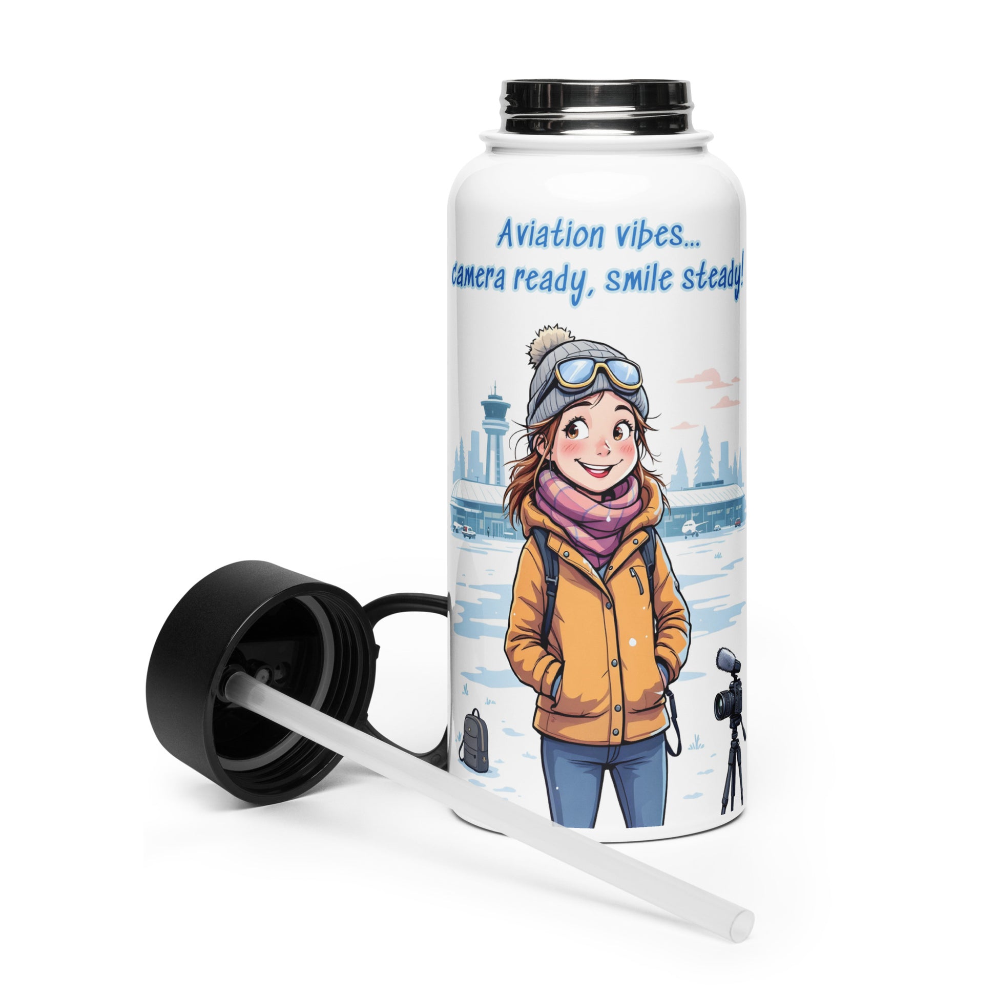 Premium Quality Aviation Vibes Bottle – Perfect for Travel & Outdoor Use
