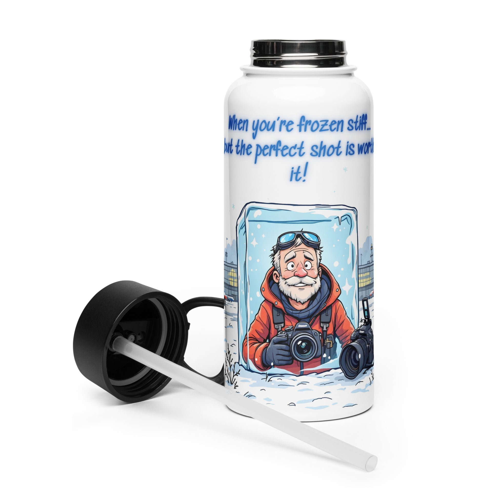 Premium Quality Frozen Stiff Bottle – Perfect for Plane Spotters & Photographers
