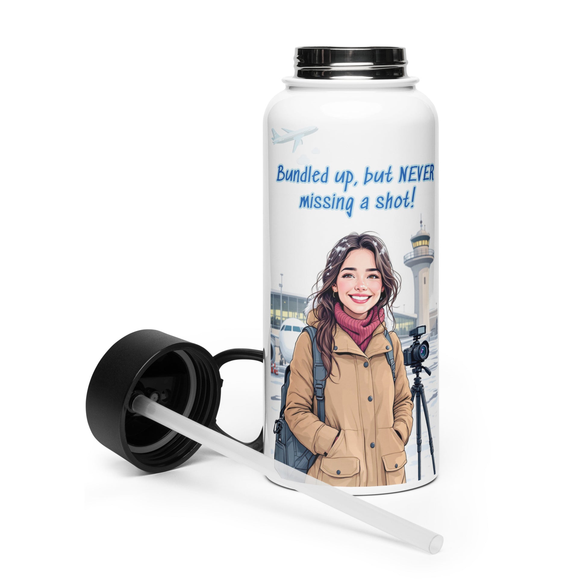 Premium Quality Never Missing a Shot Bottle – Perfect for Aviation Photographers